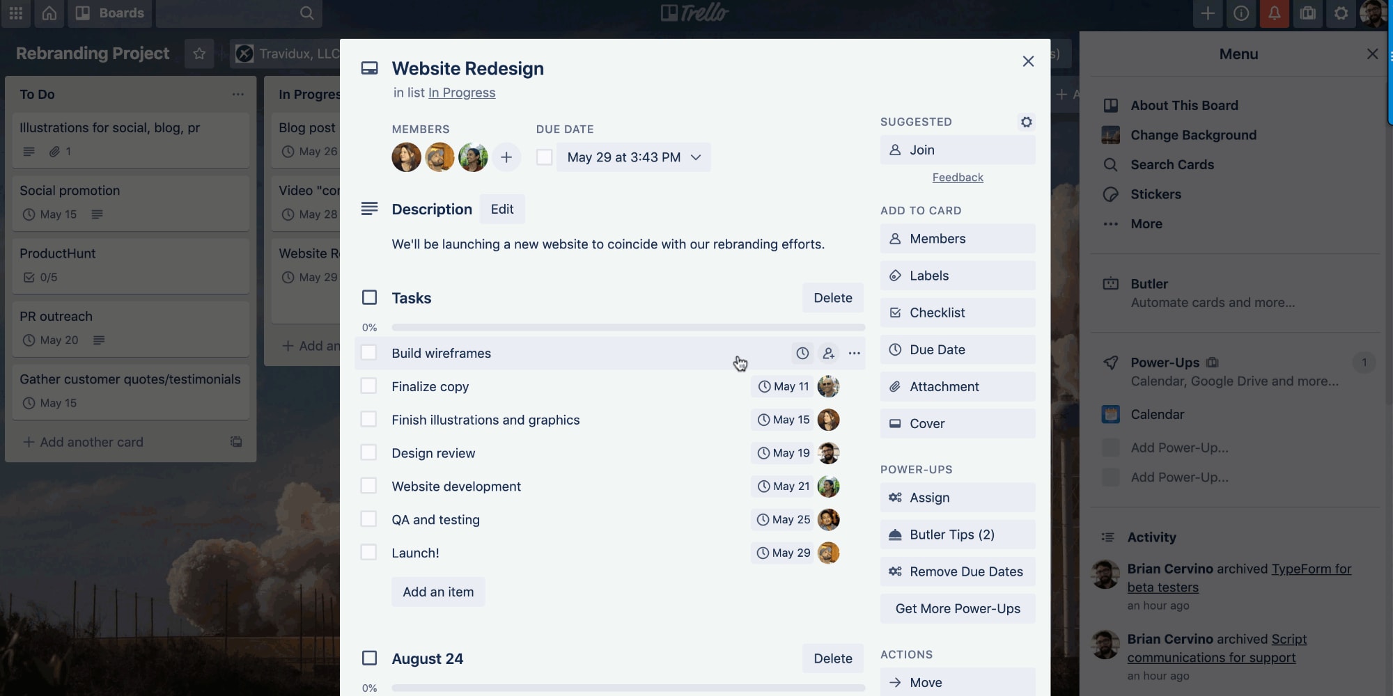 Advanced Checklists